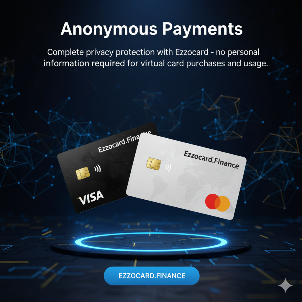Ezzocard Anonymous Payments - Privacy Protection Ezzocard Anonymous Payments - No Personal Information Required