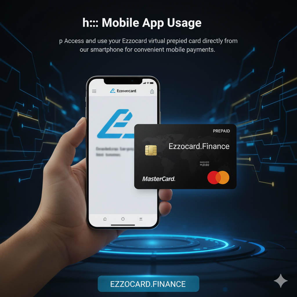 Ezzocard Mobile App - Virtual Card on Phone Ezzocard Mobile App Usage - Virtual Card on Smartphone
